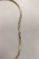 Italiensk Sterling Sølv Halskæde i guld doublé