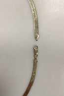 Italiensk Sterling Sølv Halskæde i guld doublé