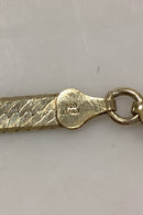 Italiensk Sterling Sølv Halskæde i guld doublé