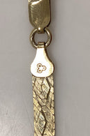 Italiensk Sterling Sølv Halskæde i guld doublé