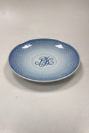 Bing og Grøndahl Blå Tone Hotel med Logo Stor Underkop