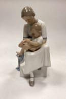 Bing og Grøndahl Figur - Mor og Barn med kat No. 1829