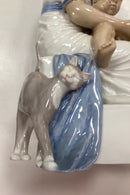 Bing og Grøndahl Figur - Mor og Barn med kat No. 1829