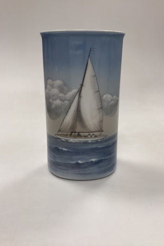 Bing og Grøndahl Art Nouveau Vase - Sejlbåd No. 450/5407