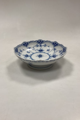 Royal Copenhagen Musselmalet Halvblonde Skål på fod No. 511