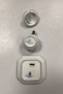 Royal Copenhagen Fuld Saksisk Blomst Sennepskop No. 1594 og Underkop No.1674