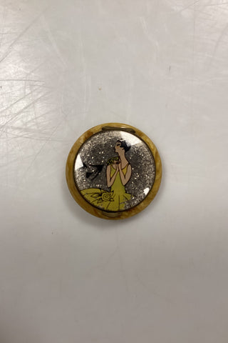 Art Deco Pill Box with Mirror