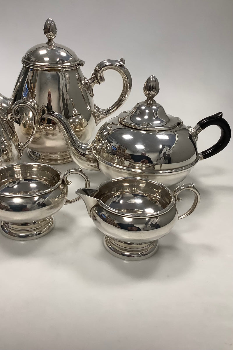 5 Piece Silver Plated Coffee and Tea Set