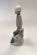 DAO/Lladro Porcelænsfigur af Dreng med Hund