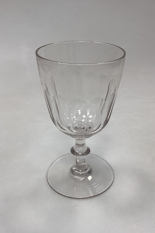 Holmegaard Christian VIII Rødvinsglas Gammelt med bred fod - 15,5 cm