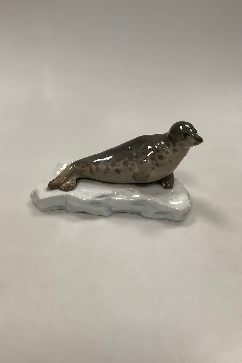 Beautiful German / French Porcelain figurine of Seal on ice floe
