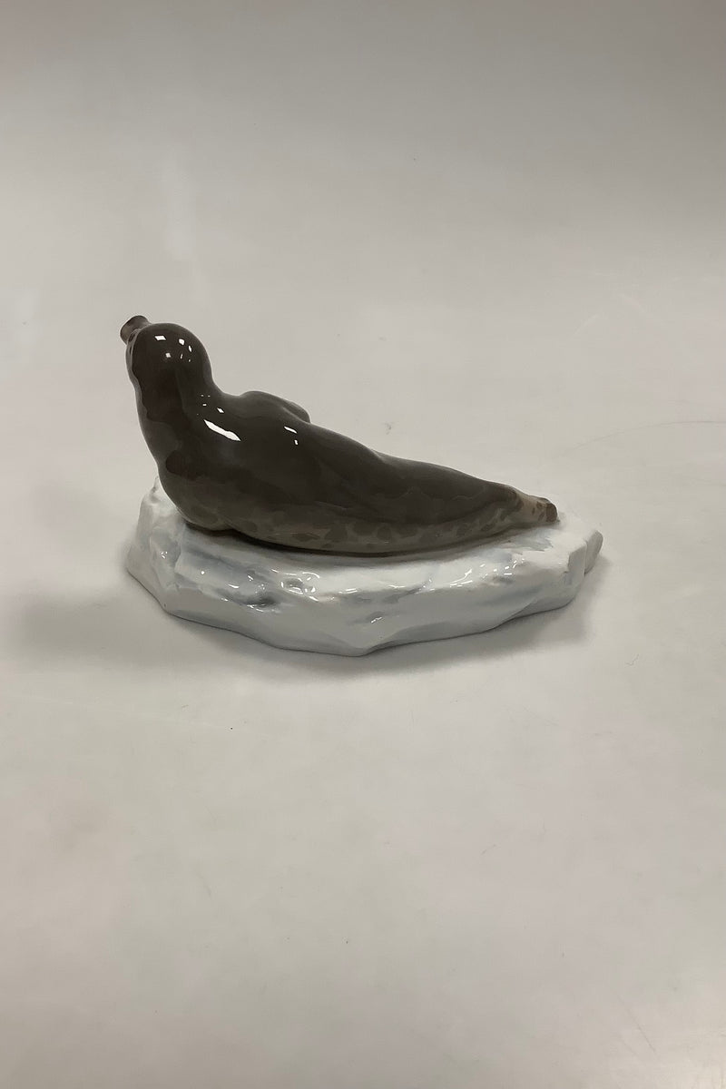 Beautiful German / French Porcelain figurine of Seal on ice floe