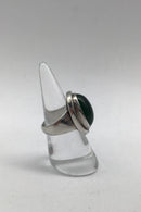 Georg Jensen Sterling Sølv Ring No 46A (Grøn Agat)