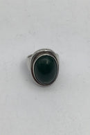 Georg Jensen Sterling Sølv Ring No 46A (Grøn Agat)