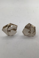 Aage Fausing / Rey Urban Sterling Sølv Moderne Øreclips - Danam Antik