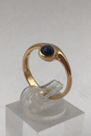 Bent Gabrielsen 14K Guld Ring No. 825 (Safir) - Danam Antik