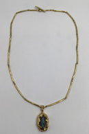 Bent Gabrielsen 18K Guld Halskæde og Vedhæng (Opal) - Danam Antik