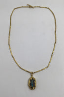 Bent Gabrielsen 18K Guld Halskæde og Vedhæng (Opal) - Danam Antik