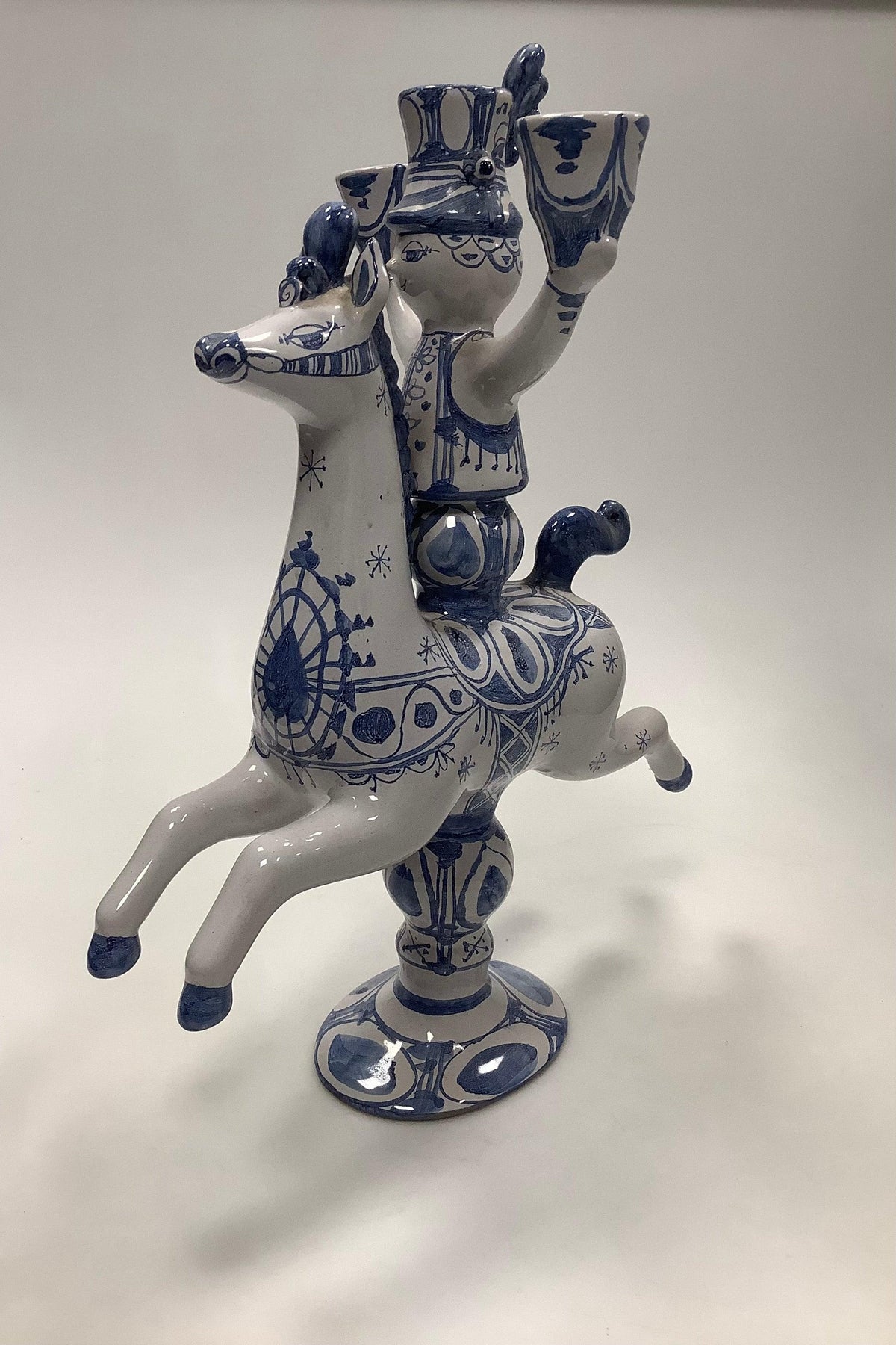 Bjørn Wiinblad Figures / candle holders with 3 candles No L5 from 1982