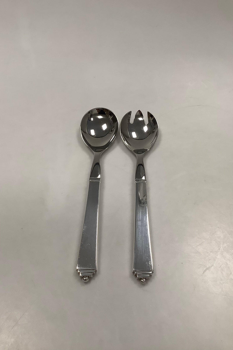 ジョージ ジェンセン ピラミッド EPNS シルバープレート サラダセット