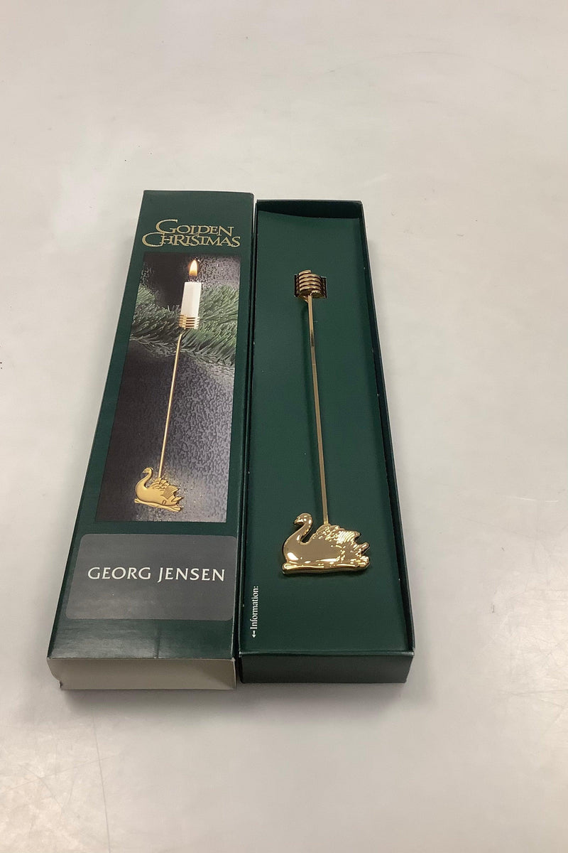 Georg Jensen Golden Christmas Lyseholder - Svane 2000