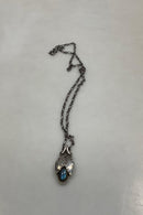 Georg Jensen Sterling Silver 2008 Year ペンダント（ムーンストーン）（ネックレス付き