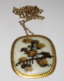 Royal Copenhagen Pendant in Porcelain and Sterling Silver by Nils Thorsson