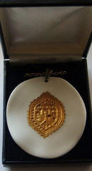 ロイヤルコペンハーゲンAnton Michelsen社製 磁器製Nils Thorssonペンダント（チェーン付き）スターリングシルバー