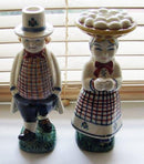 Aluminia Child Welfare figurines from 1947 & 1948 Woman with eggs and Hans