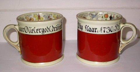 Par porcelænskrus fra Porsgrund, Norge,