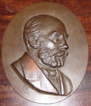 Johannes Hansen Portræt i bronze fra L. Rasmussens Bronzestøberi