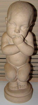 Svend Lindhart Barne Figur i Terrakotta Stor og Flot