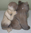 皇家哥本哈根花仙子/盘子和孩子的小雕像 No 2868