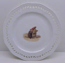 Royal Copenhagen Gnome Moller Plate on Flora Danica Gnome with Pig 1860-1880