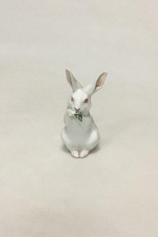 Royal Copenhagen Figur af Hvid Kanin No. 1019