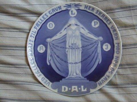 Royal Copenhagen Mindeplatte fra 1924 RC-CM227