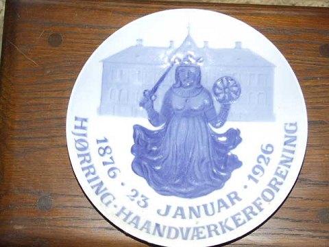 Royal Copenhagen Mindeplatte fra 1926 RC-CM237