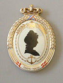 Royal Copenhagen Flora Danica Silhouette Platte Prinsesse Marie No RC-S3