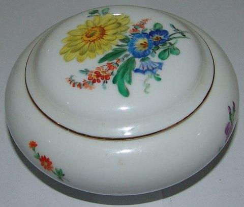 Meissen Porcelæn Dåse med Blomster Design