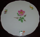 Meissen Porcelæn Stort Rundt Serveringsfad med Rose Design