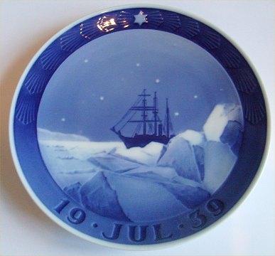 Royal Copenhagen Kgl Juleplatte 1939
