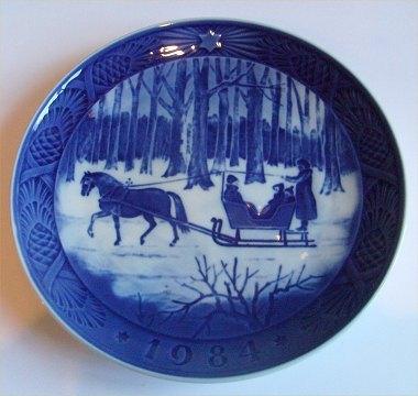 Royal Copenhagen Kgl Juleplatte 1984