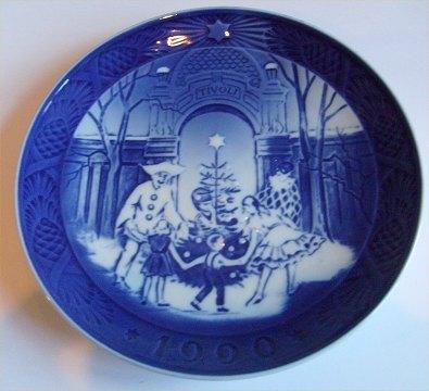 Royal Copenhagen Kgl Juleplatte 1990