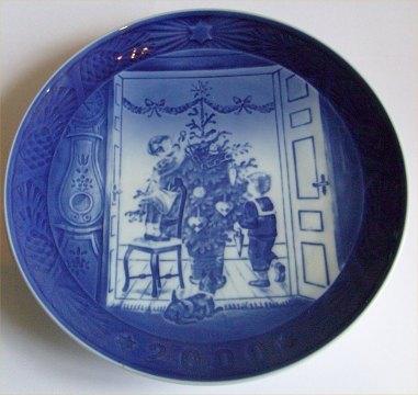 Royal Copenhagen Königlicher Weihnachtsteller von 2000