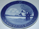 Royal Copenhagen Christmas Plate from 1923 with English Inscription "Christmas"