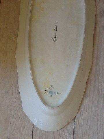 Royal Copenhagen Blue Fish platter with Fish Relief Border No. 1212/3001