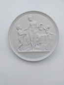 Bertel Thorvaldsen: Bing and Grondahl bisque plate "Childhood and Spring".