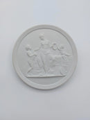 Royal Copenhagen bisquit plate "Childhood and Spring"