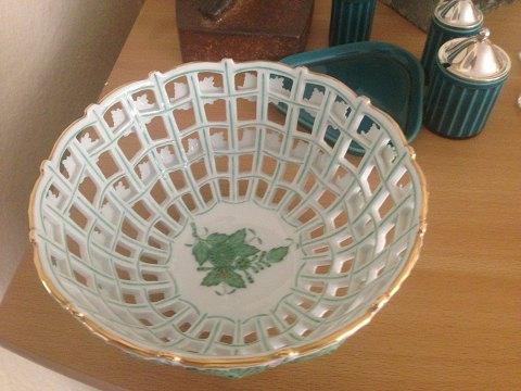 Herend Ungarsk Chinese Bouquet gennembrudt skål