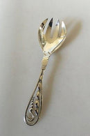 Georg Jensen Sterling Silver Ornamental Serving Fork（ジョージ ジェンセン スターリング シルバー オーナメンタル サービング フォーク） No 42